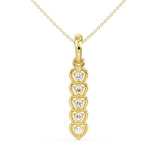 Golden Heartfall Pendant