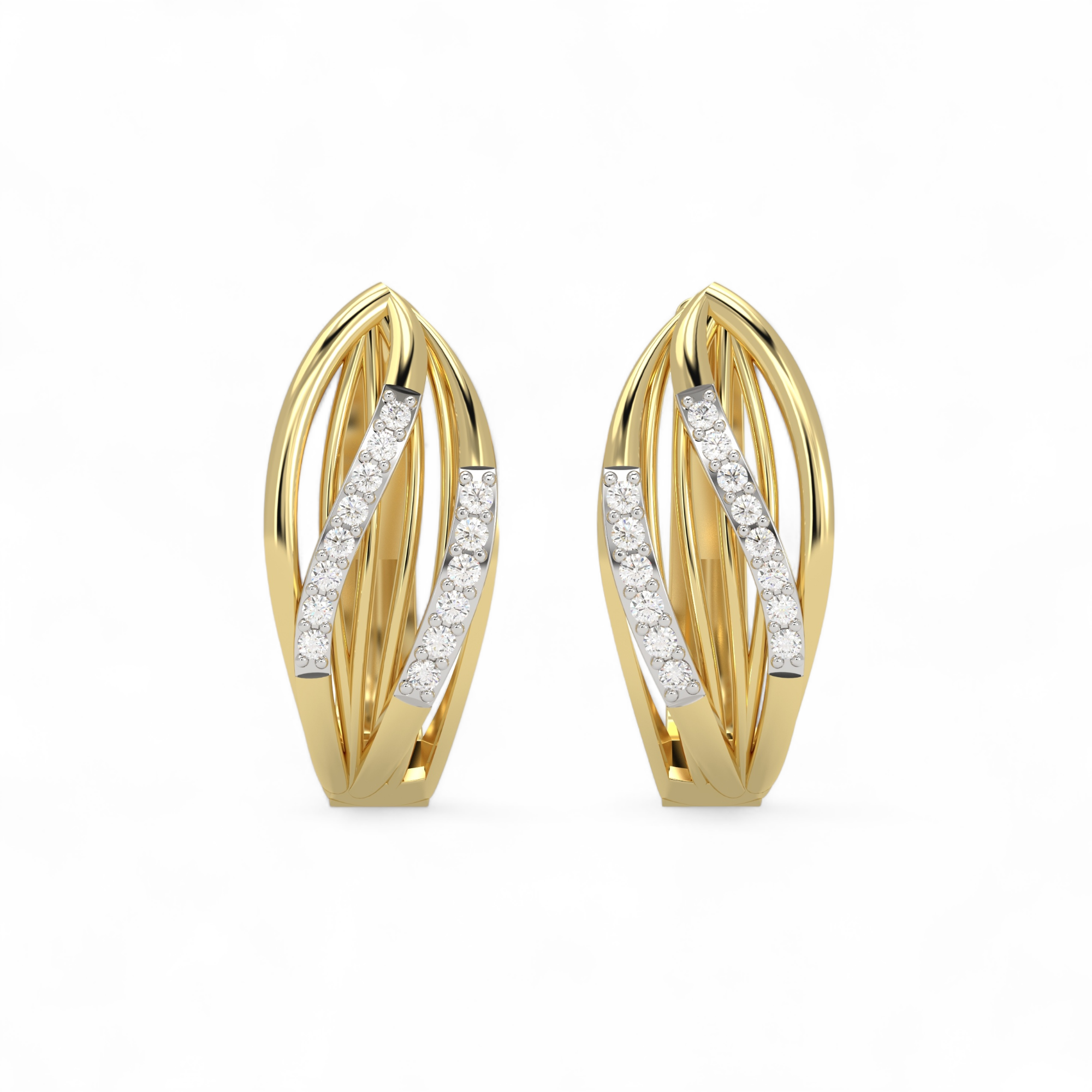 Whispering Petal Hoops Earring