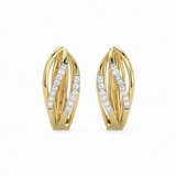 Whispering Petal Hoops Earring