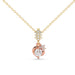 Dual tone in Rose & Yellow Gold