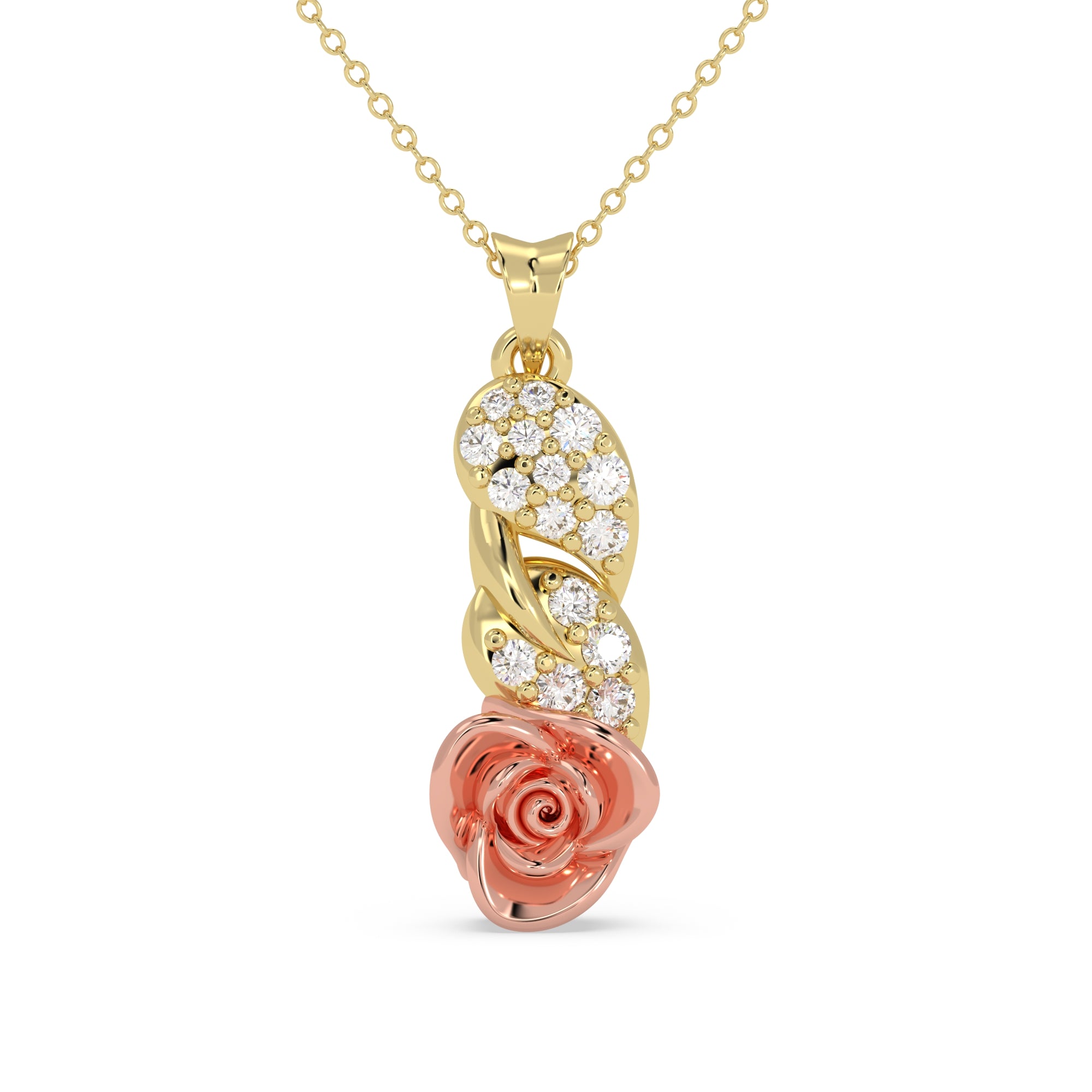 Rosé Twist Pendant