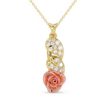 Rosé Twist Pendant