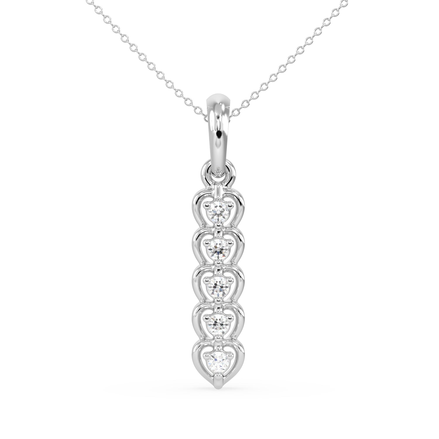 Golden Heartfall Pendant