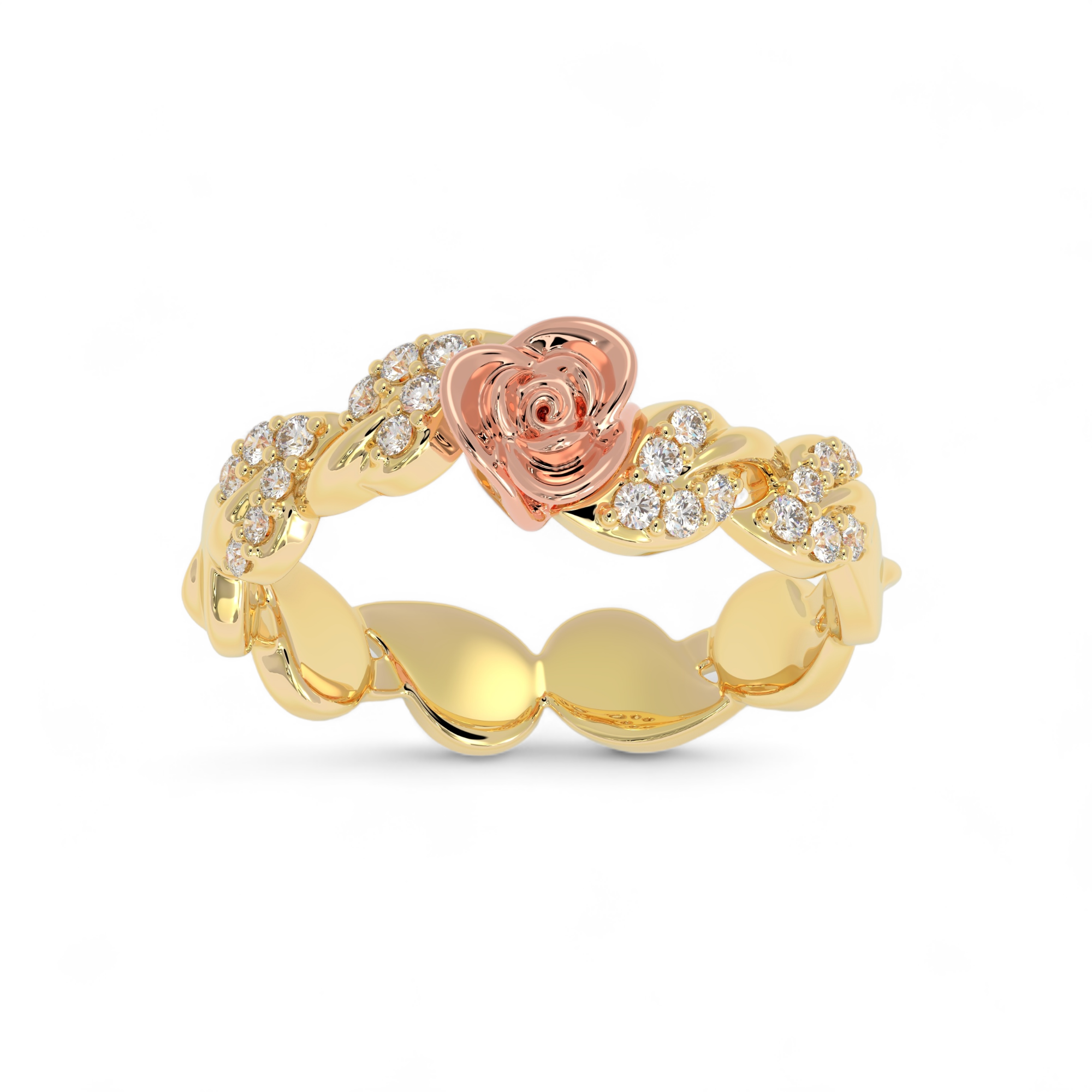 Rosé Bloom Diamond Ring