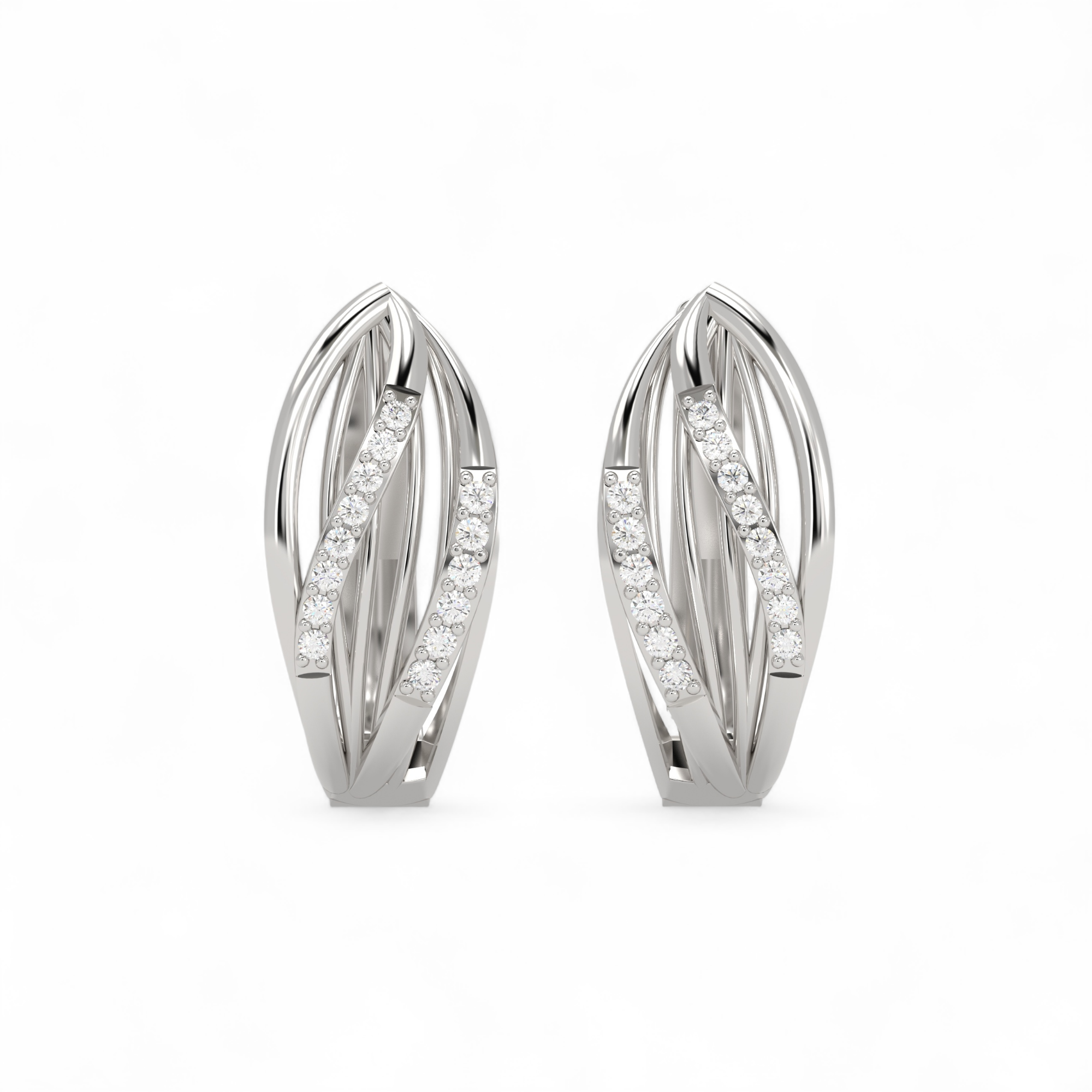 Whispering Petal Hoops Earring