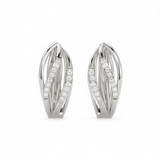 Whispering Petal Hoops Earring