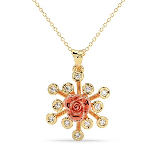 Radiant Roseburst Pendant