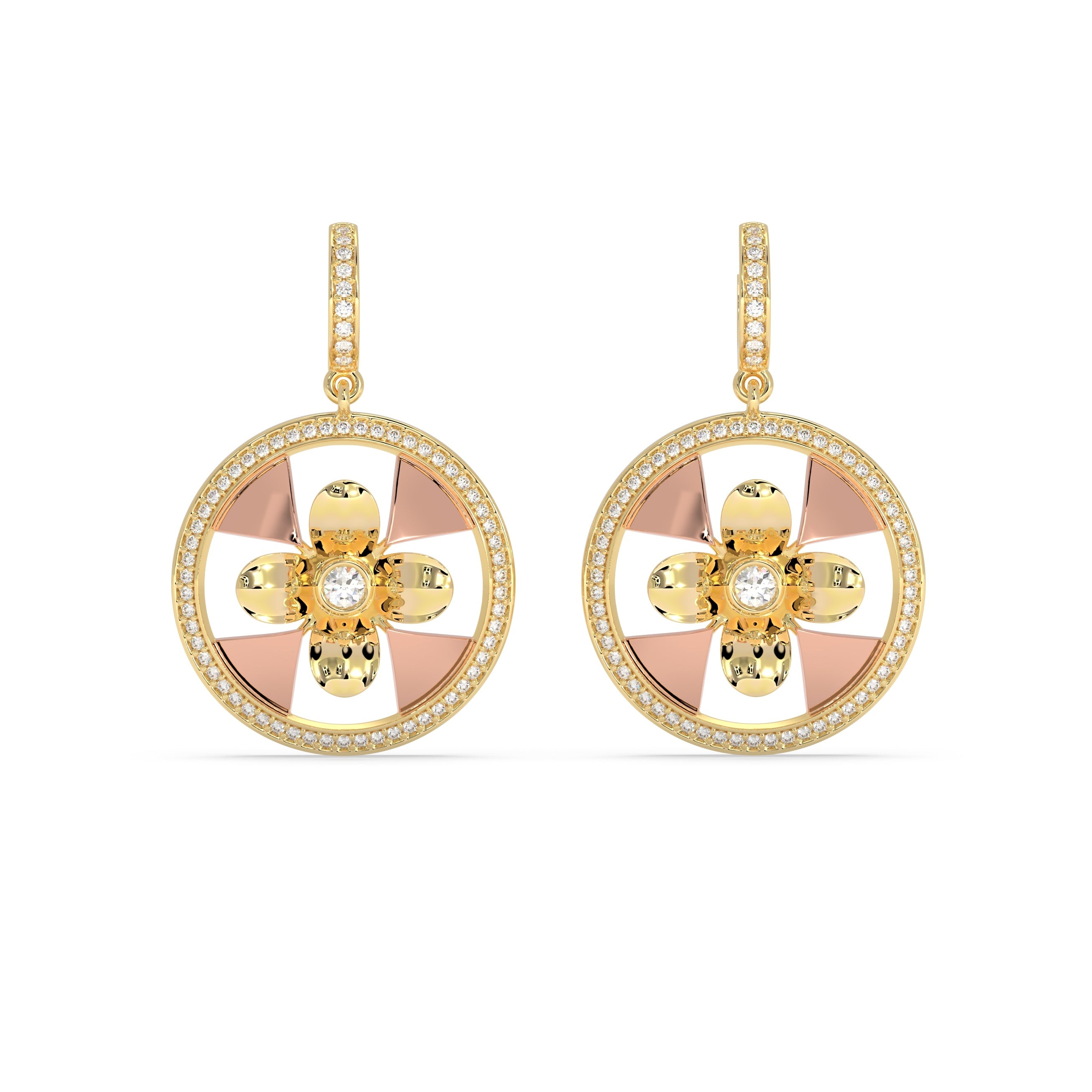 Floral Medallion Earrings