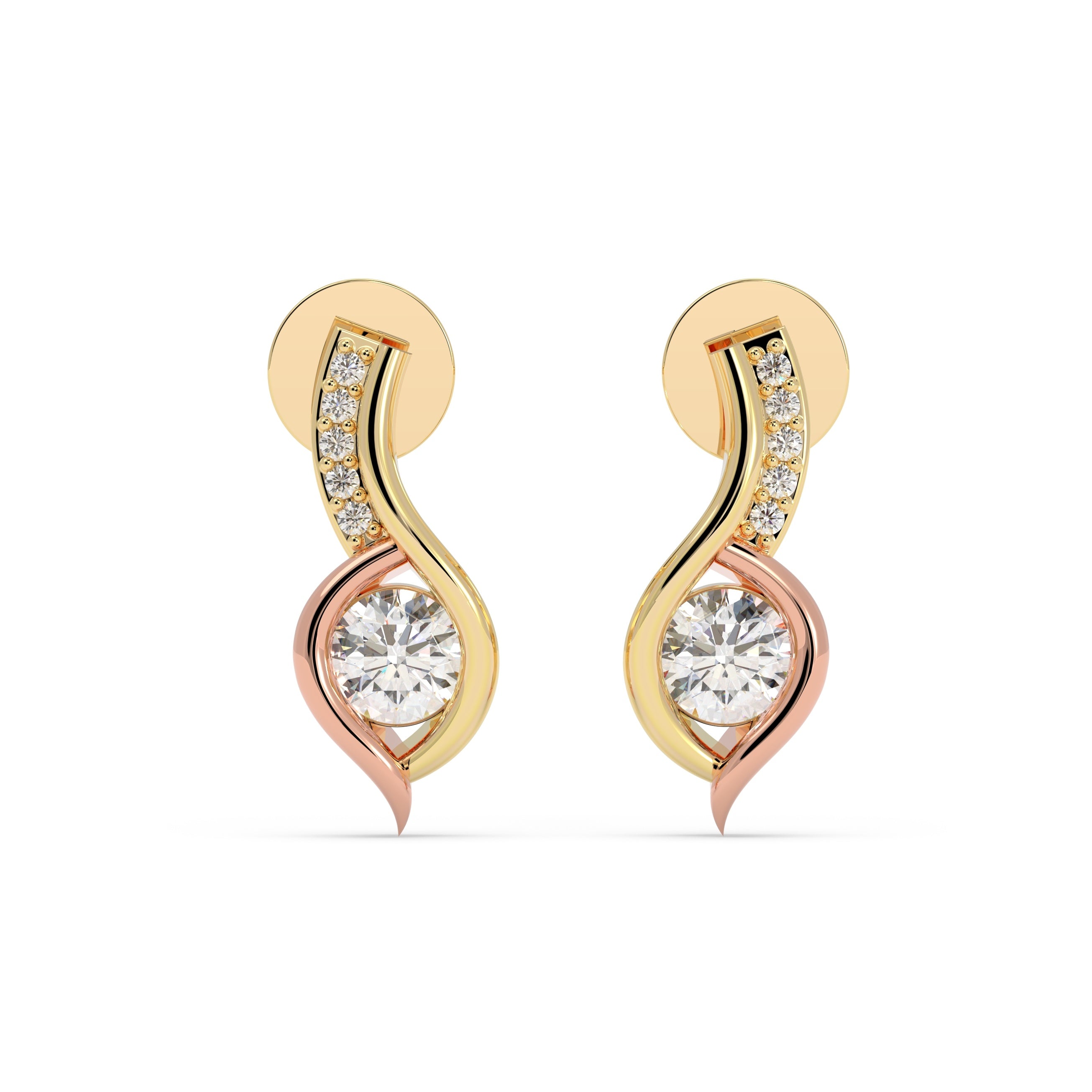 Golden Wave Studs