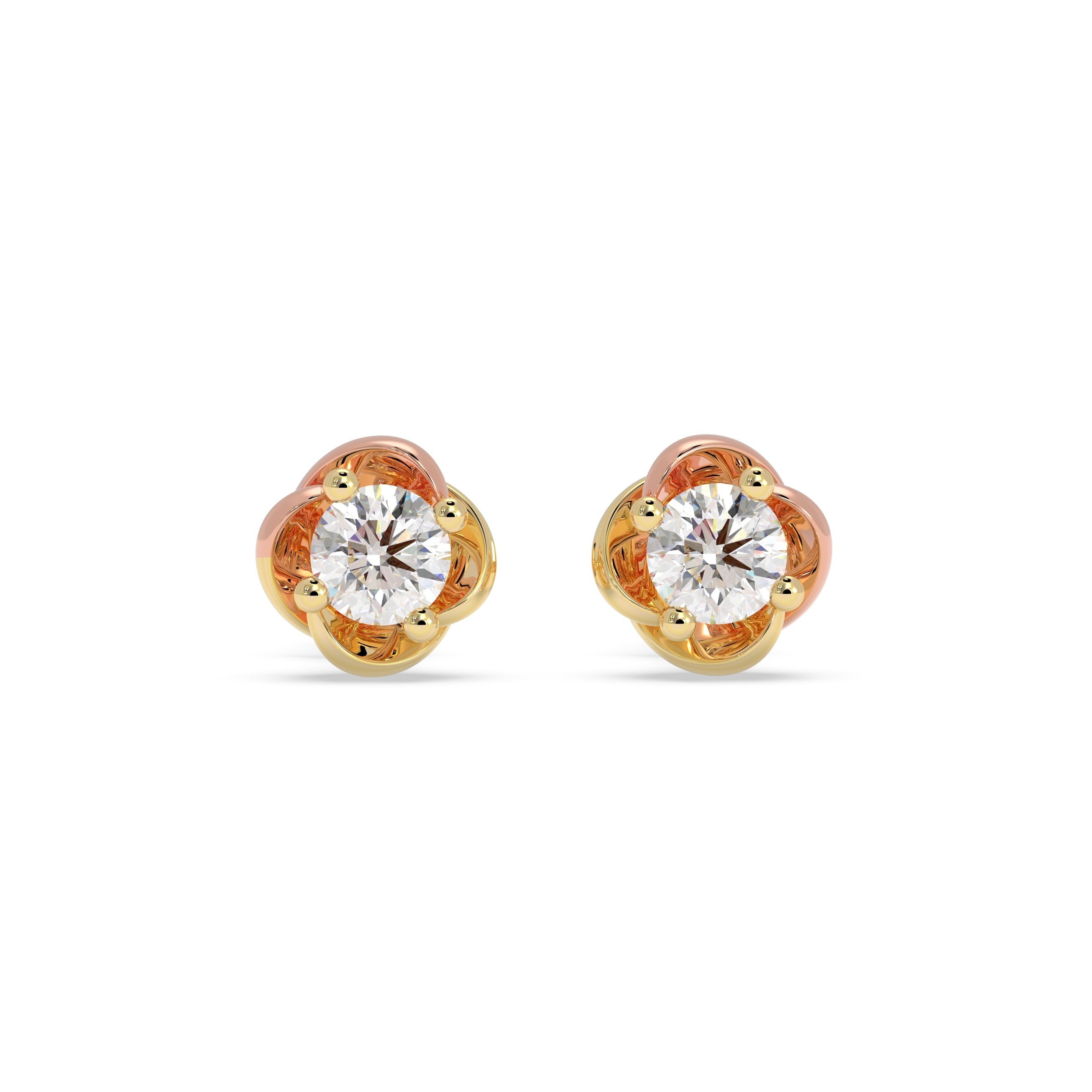 Solitaire Embrace Studs