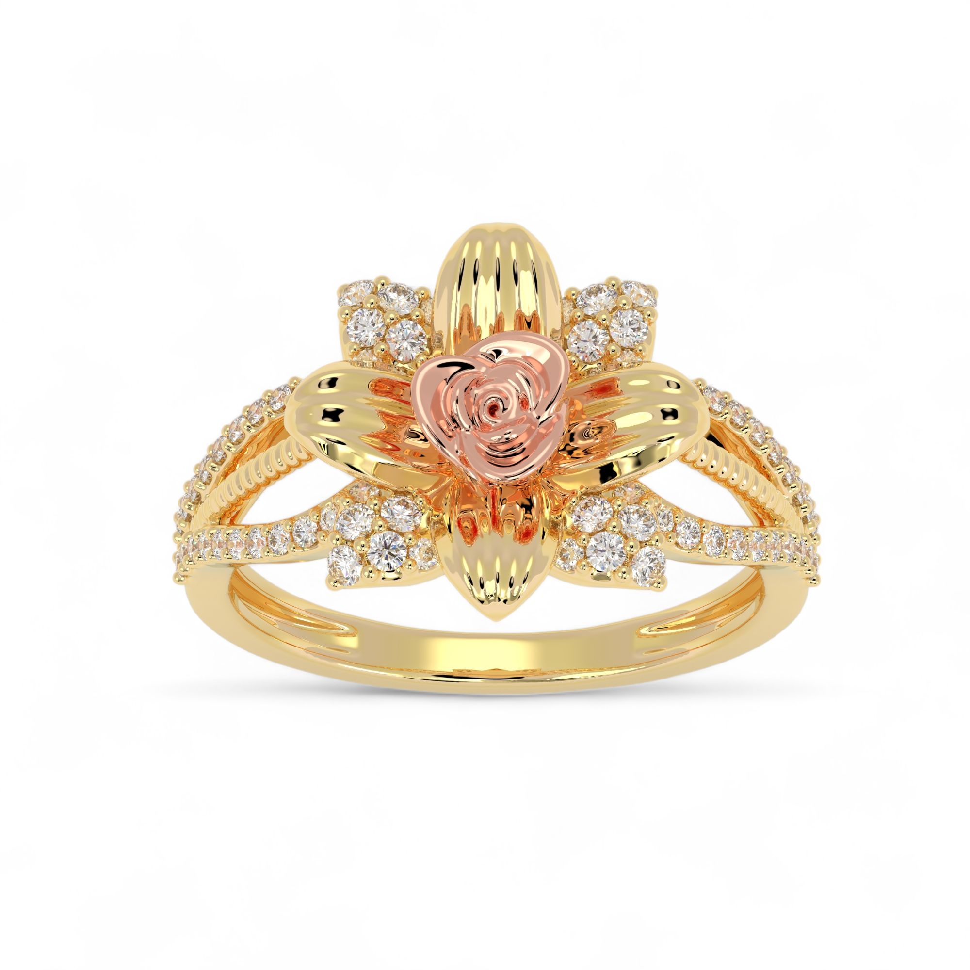 Petal Symphony Diamond Ring