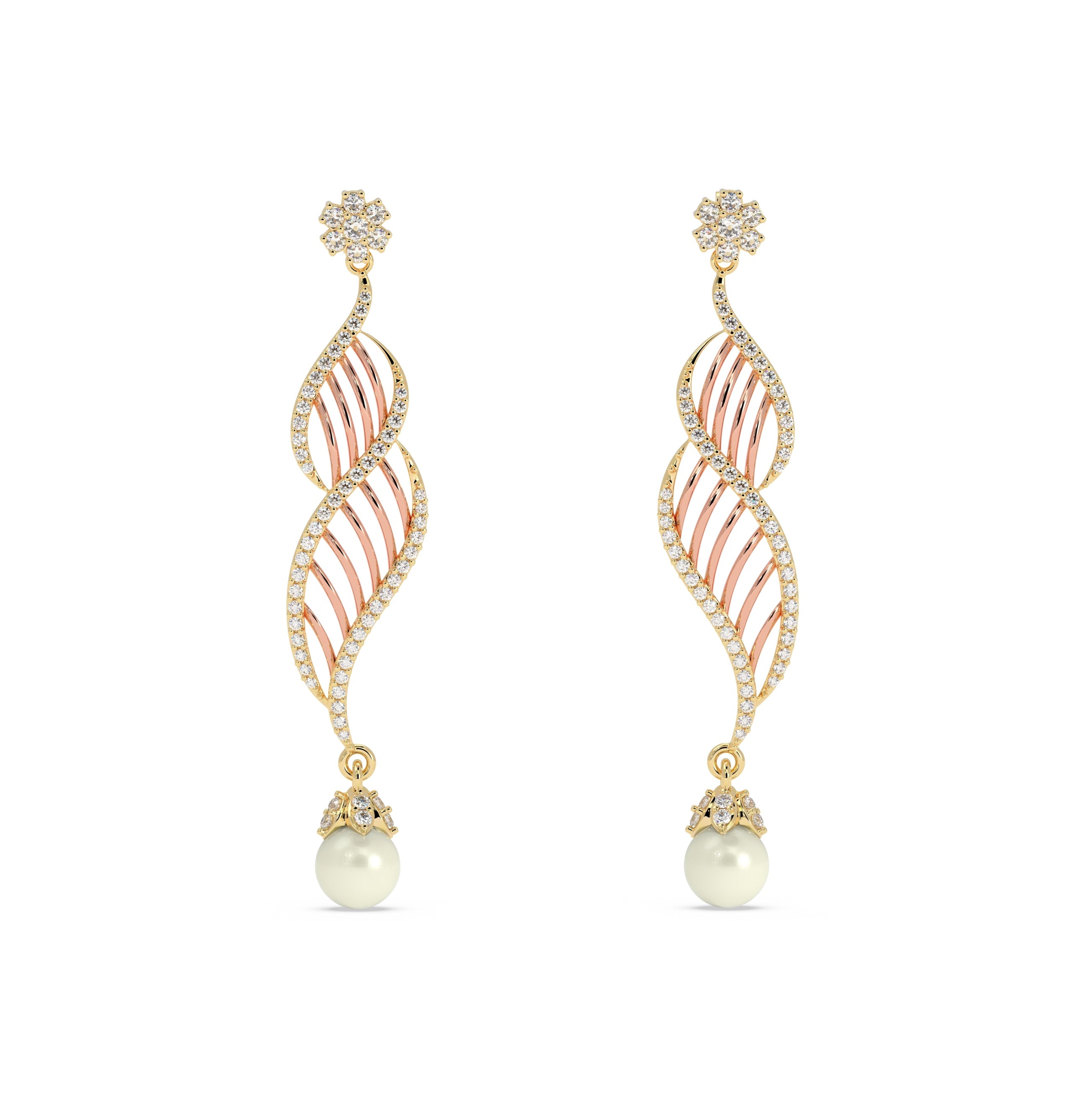 Twilight Spiral Earrings