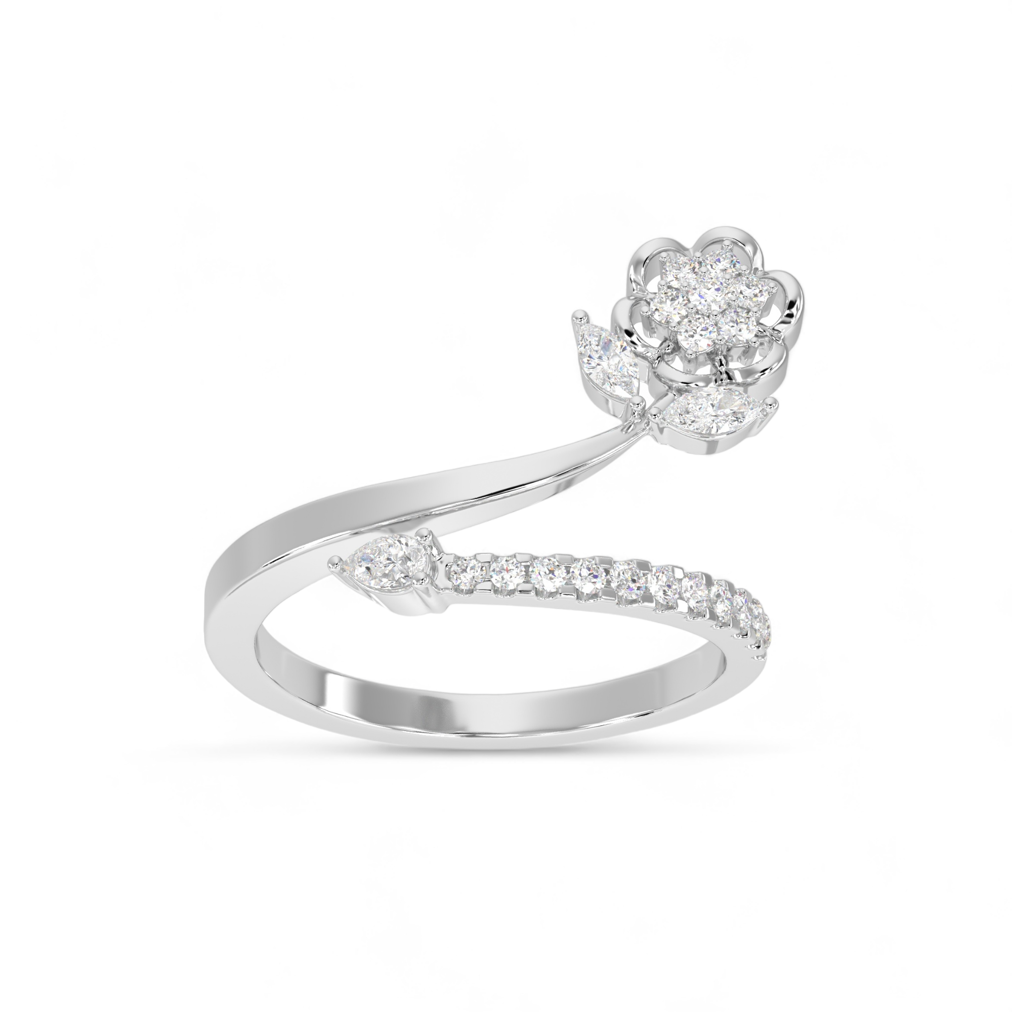 Blooming Cascade Ring