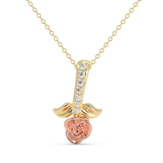 Rosebud Charm Pendant