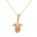 Rosebud Charm Pendant