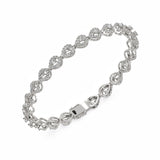Rose Teardrop Diamond Bracelet
