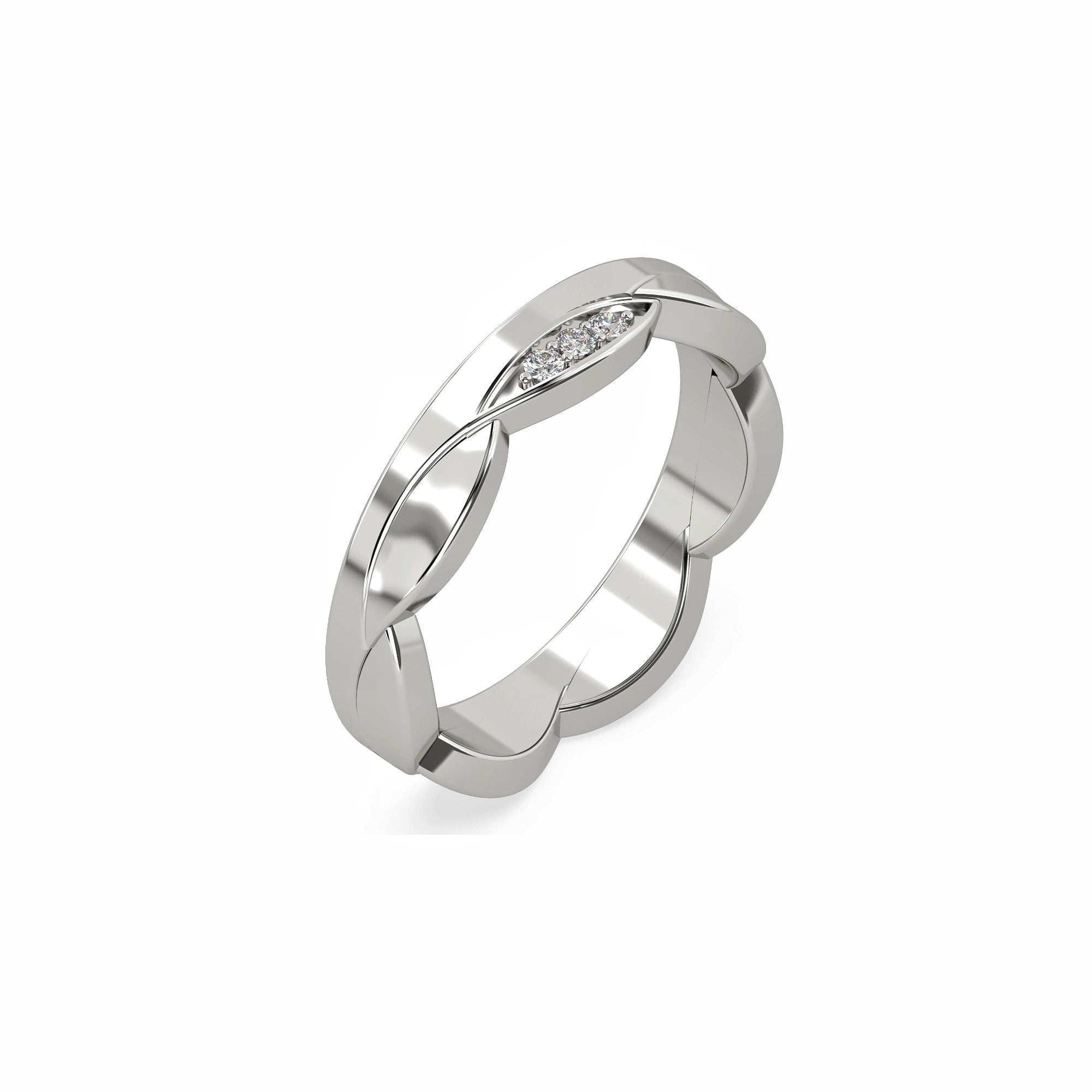 Interwoven Elegance Diamond Ring
