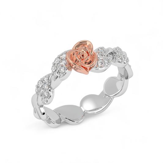 Rosé Bloom Diamond Ring