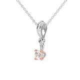 Classic Solitaire Drop Pendant