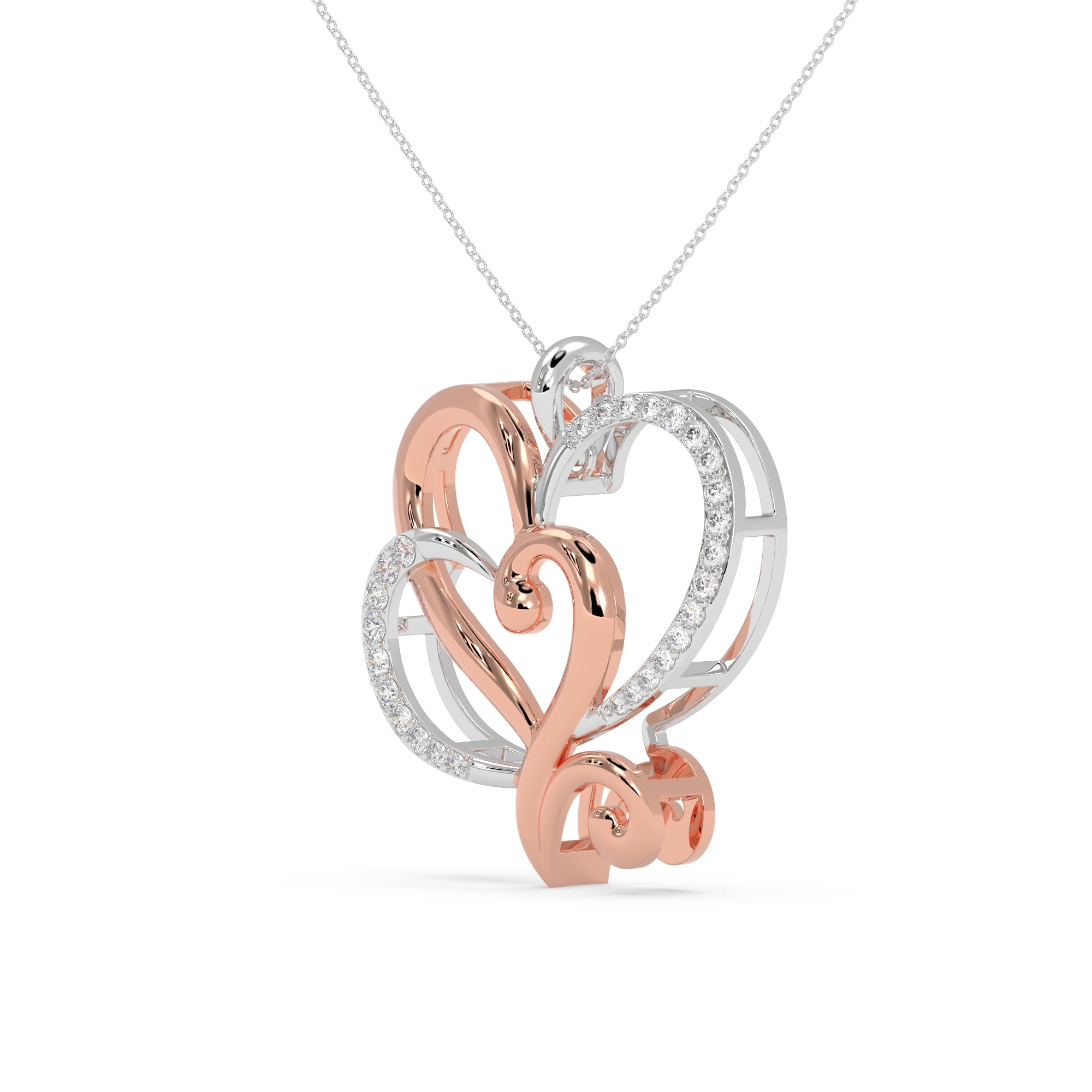 Heartbeat Fusion Diamond Pendant