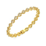 Rose Teardrop Diamond Bracelet