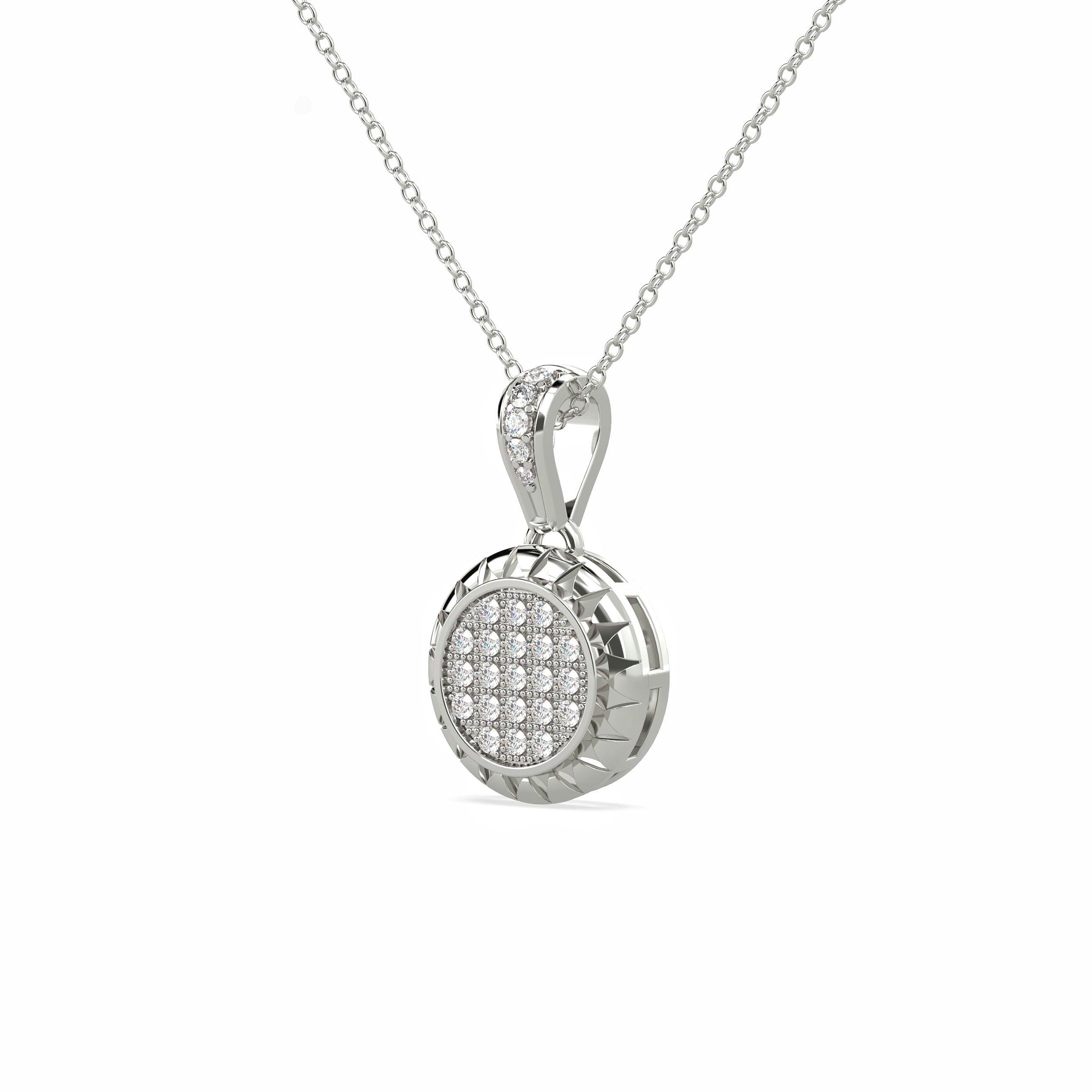 Sunburst Diamond Pendant