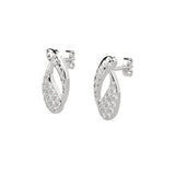 Elegant Twist Diamond Earrings