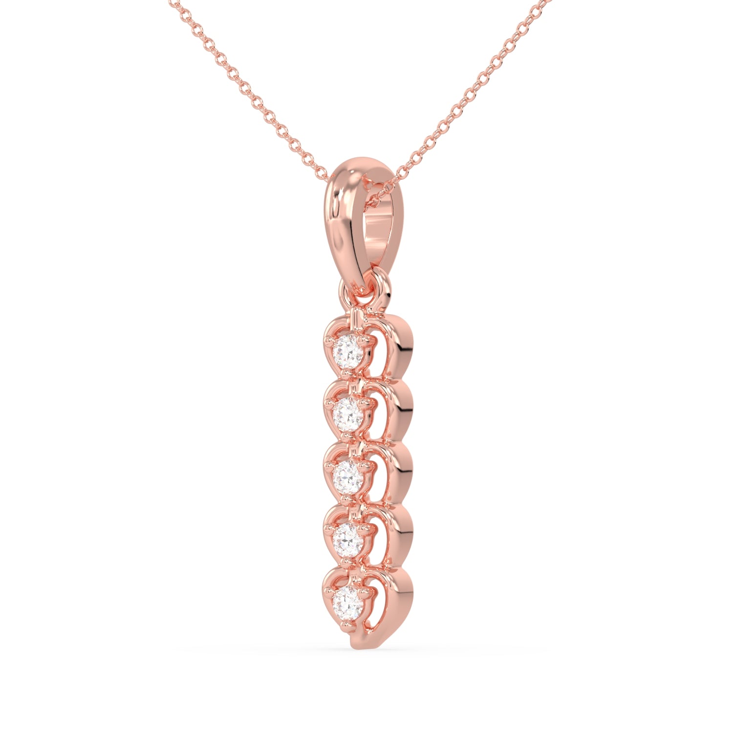 Golden Heartfall Pendant
