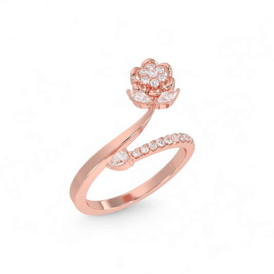 Blooming Cascade Ring