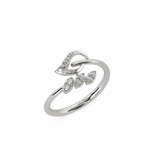 Leafy Vine Diamond Ring