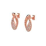 Elegant Twist Diamond Earrings