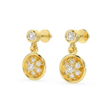 Sunburst Charm Earrings