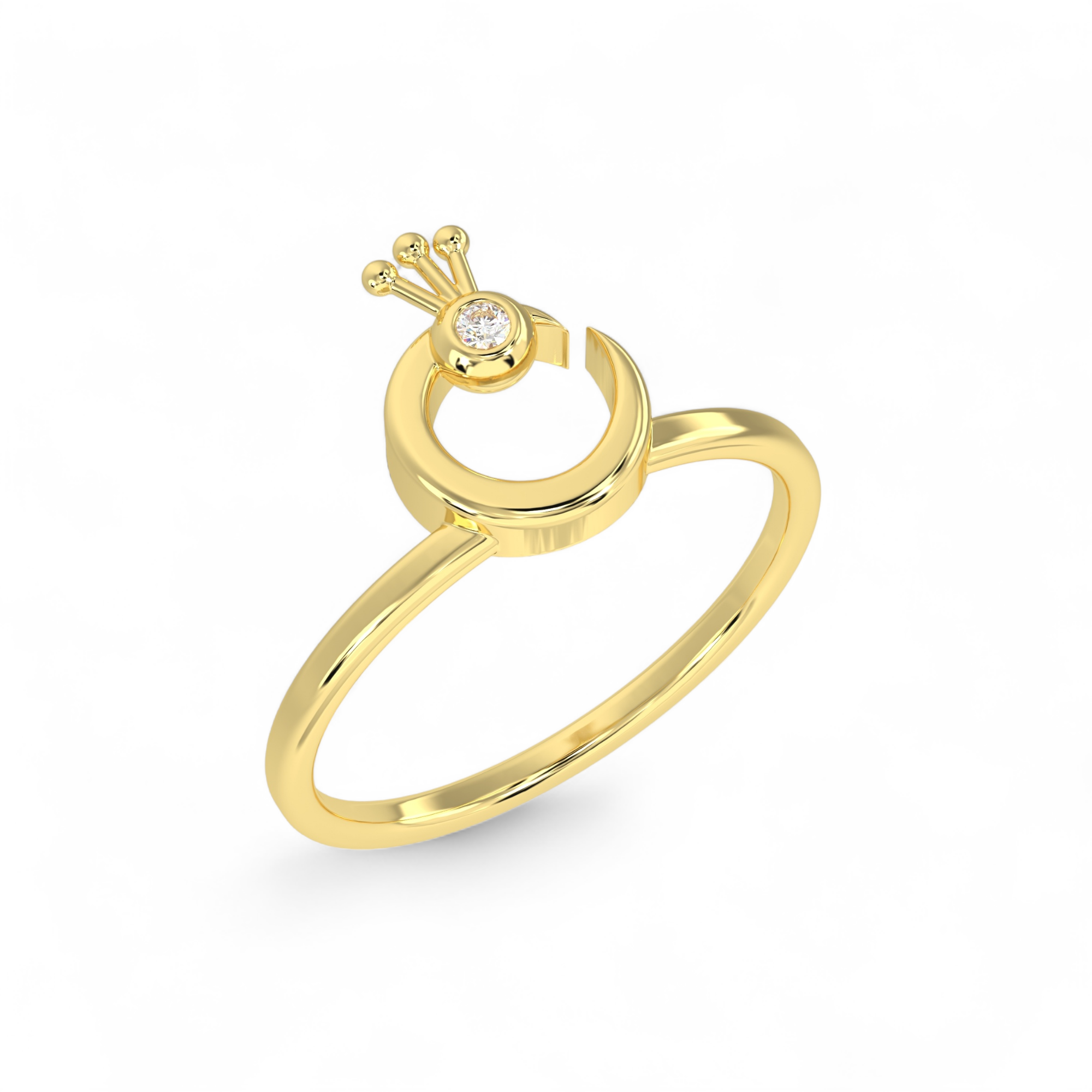 Regal Peacock Ring