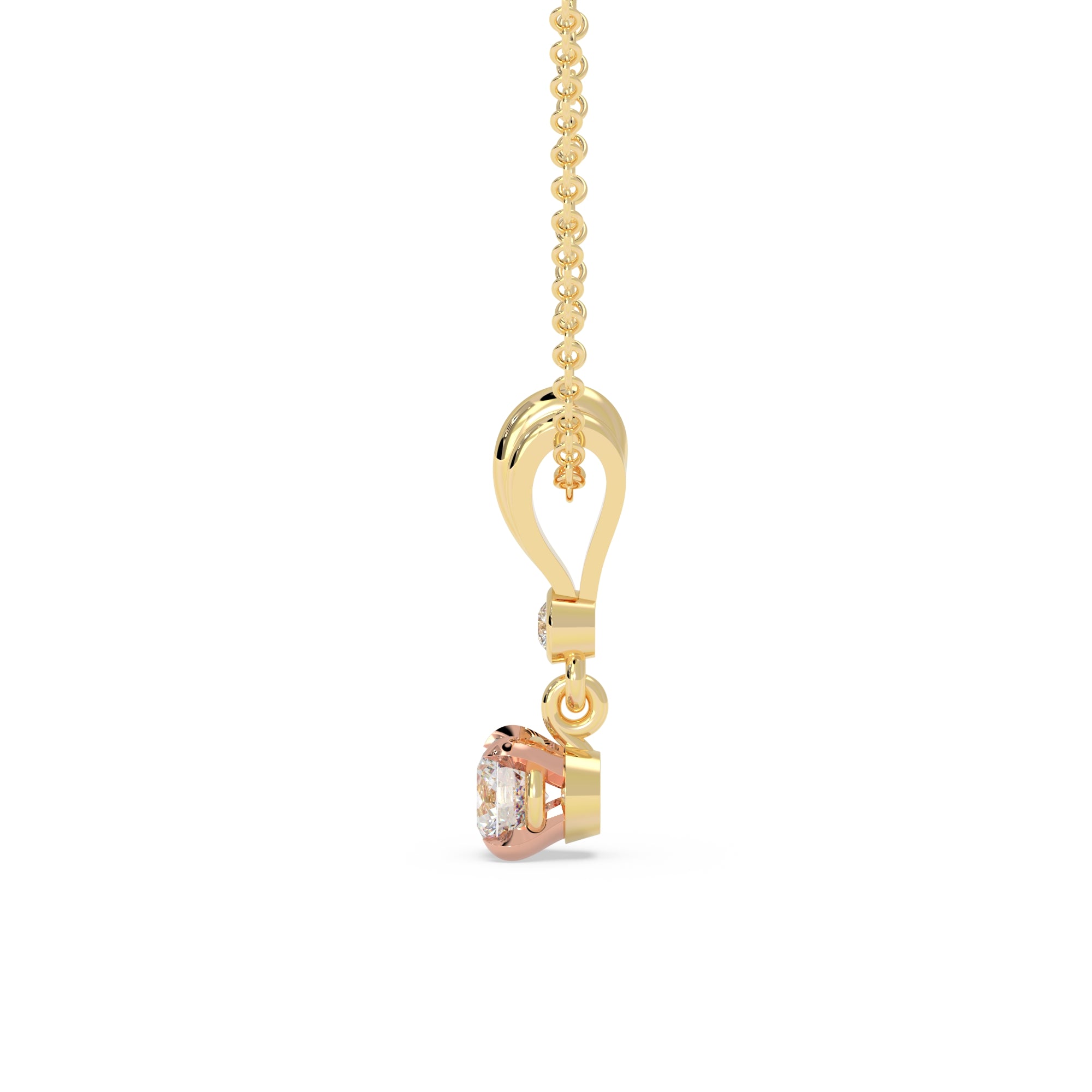 Classic Solitaire Drop Pendant