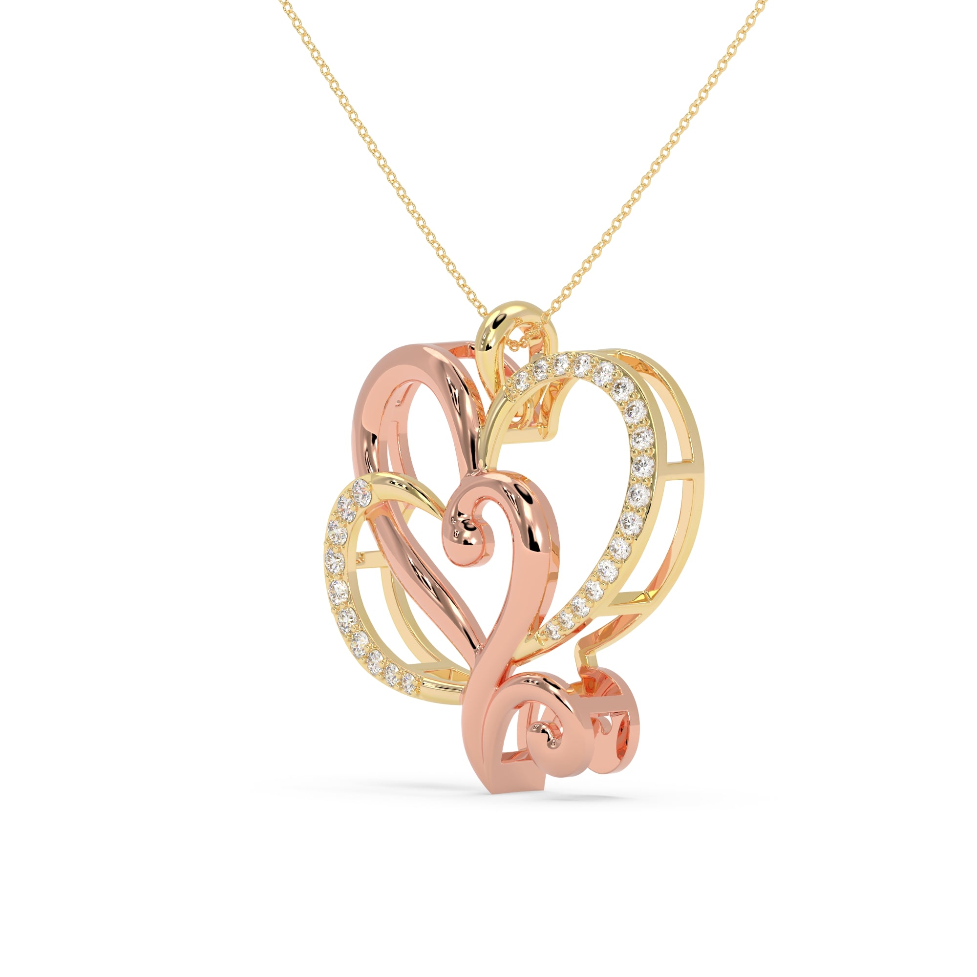 Heartbeat Fusion Diamond Pendant