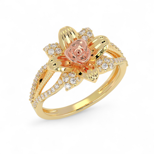 Petal Symphony Diamond Ring