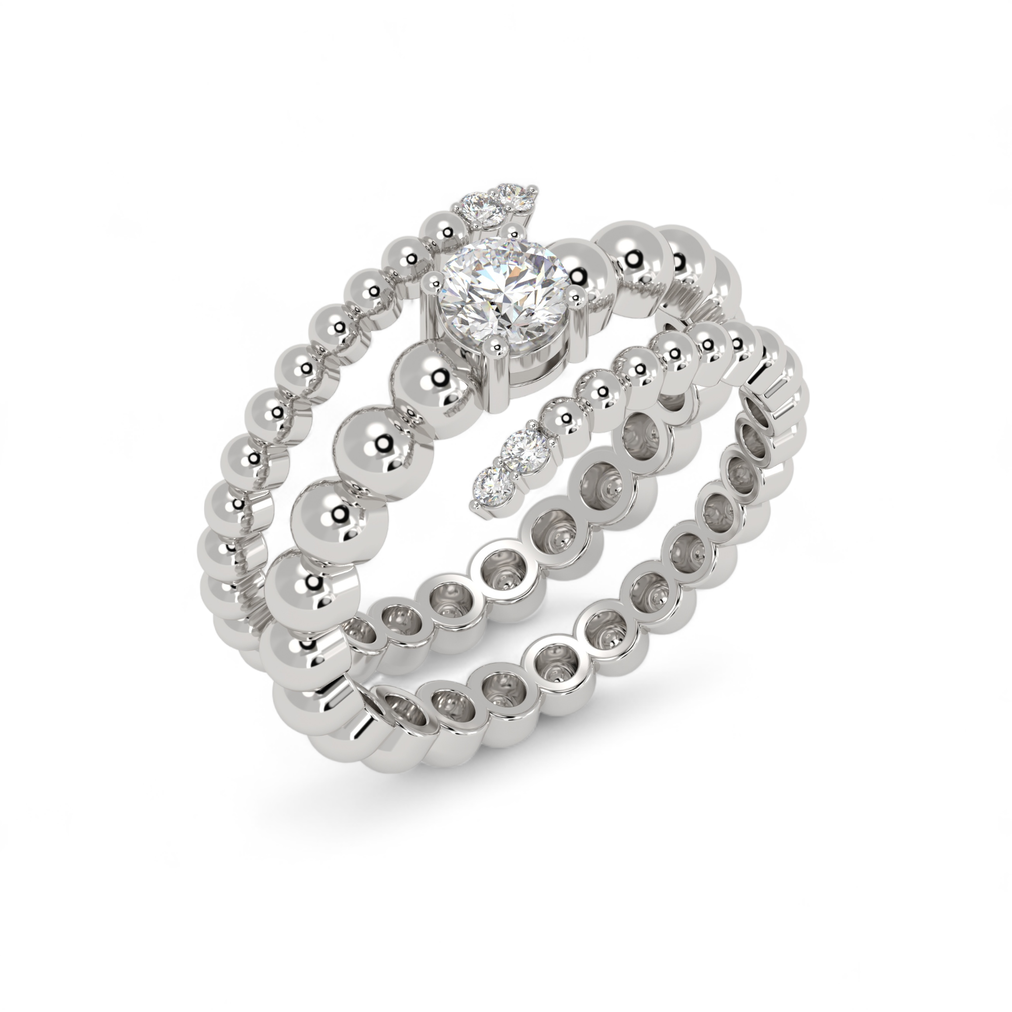 Beaded Allure Ring