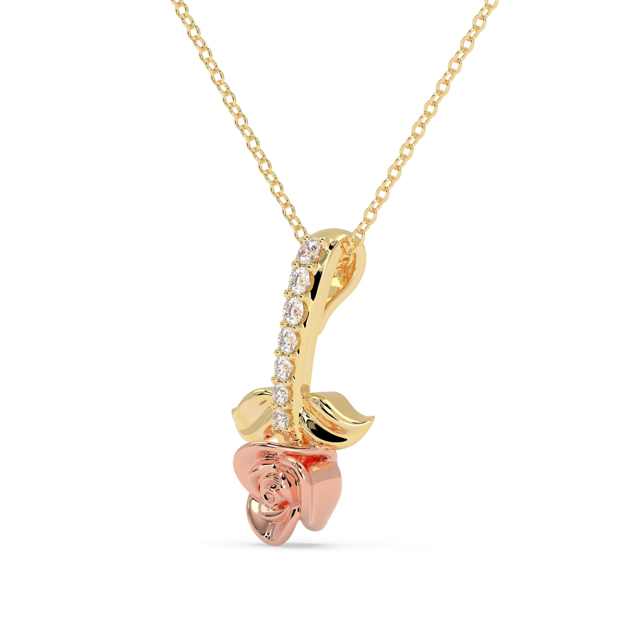 Rosebud Charm Pendant