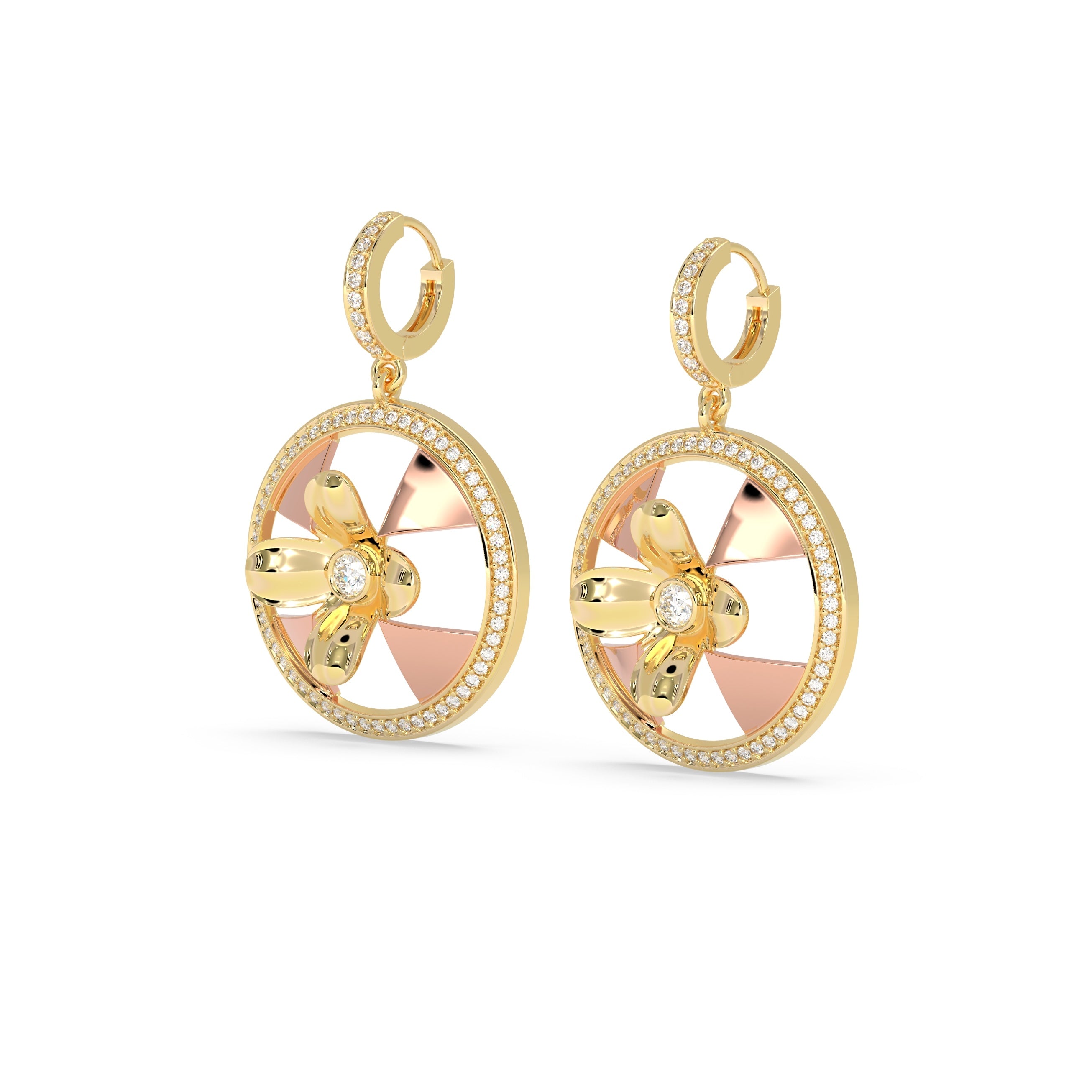 Floral Medallion Earrings