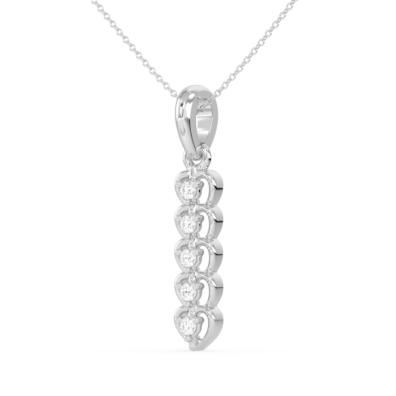 Golden Heartfall Pendant