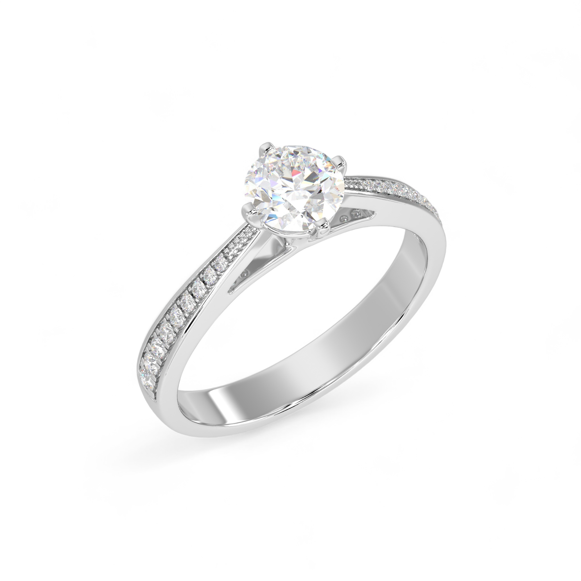 Radiance Trail Solitaire Ring