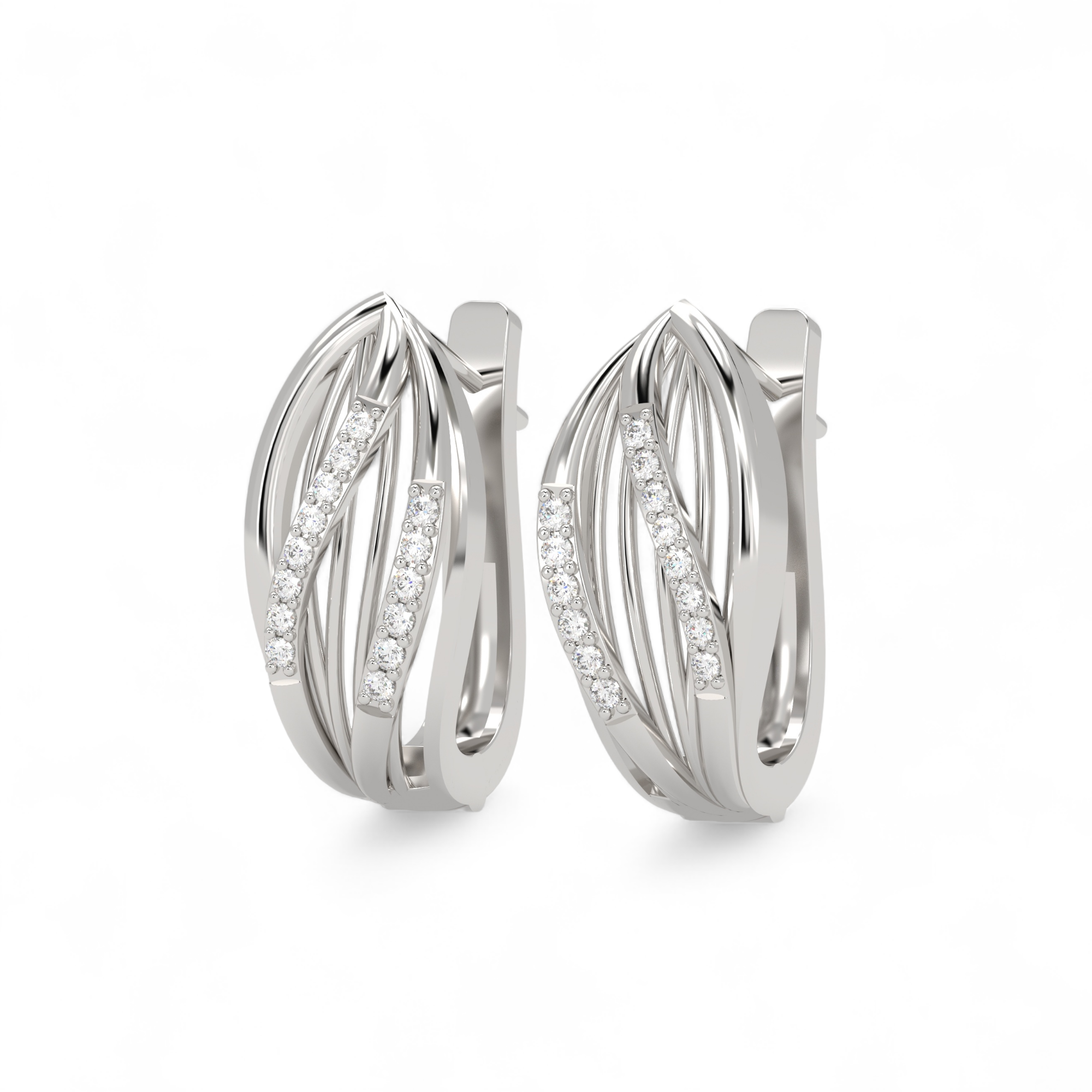 Whispering Petal Hoops Earring