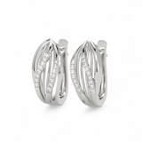 Whispering Petal Hoops Earring