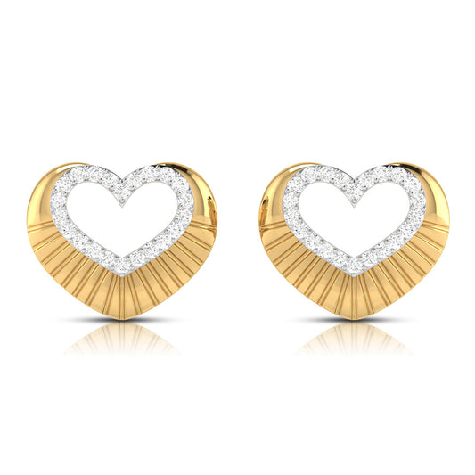 Eternal Heart Diamond Earrings