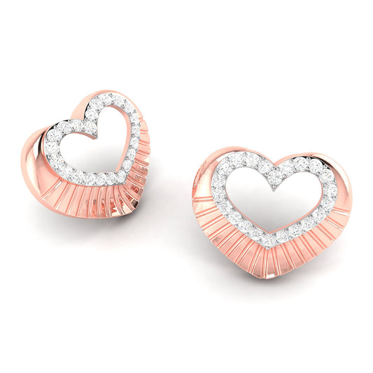 Eternal Heart Diamond Earrings