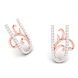 Ornate Vine Diamond Earrings