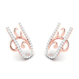 Ornate Vine Diamond Earrings