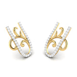 Ornate Vine Diamond Earrings