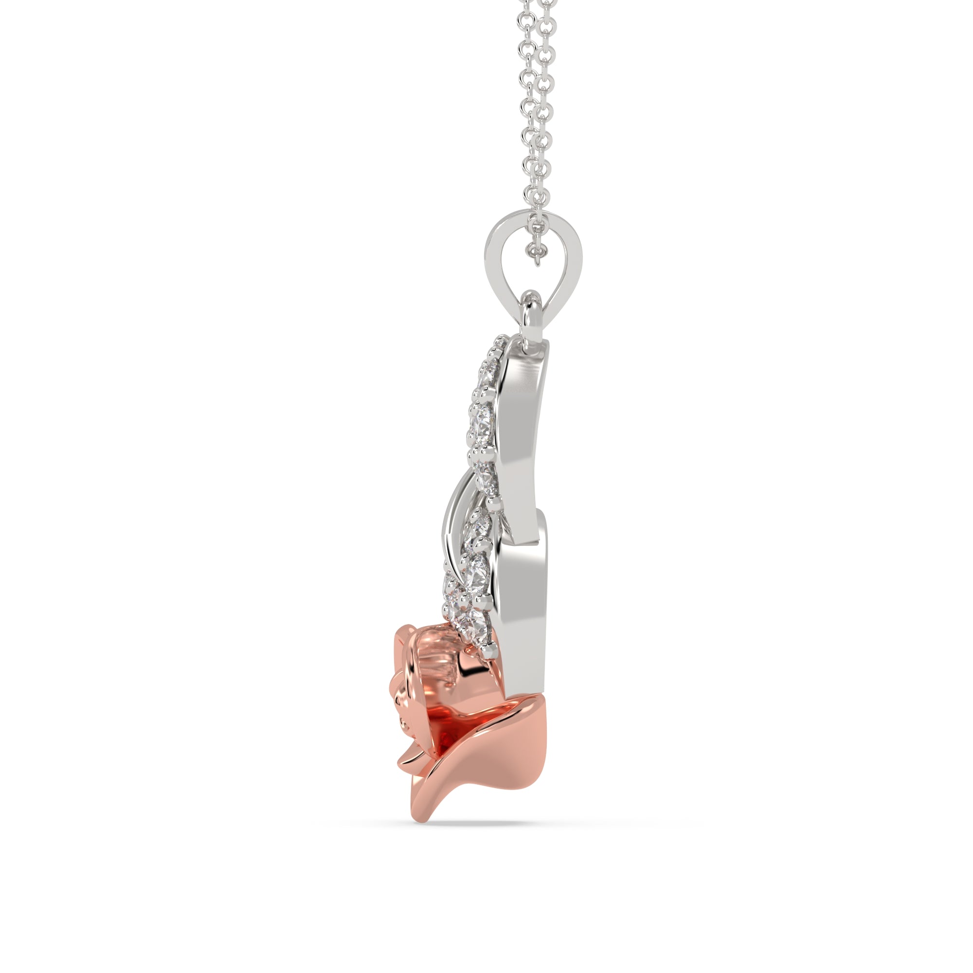 Rosé Twist Pendant