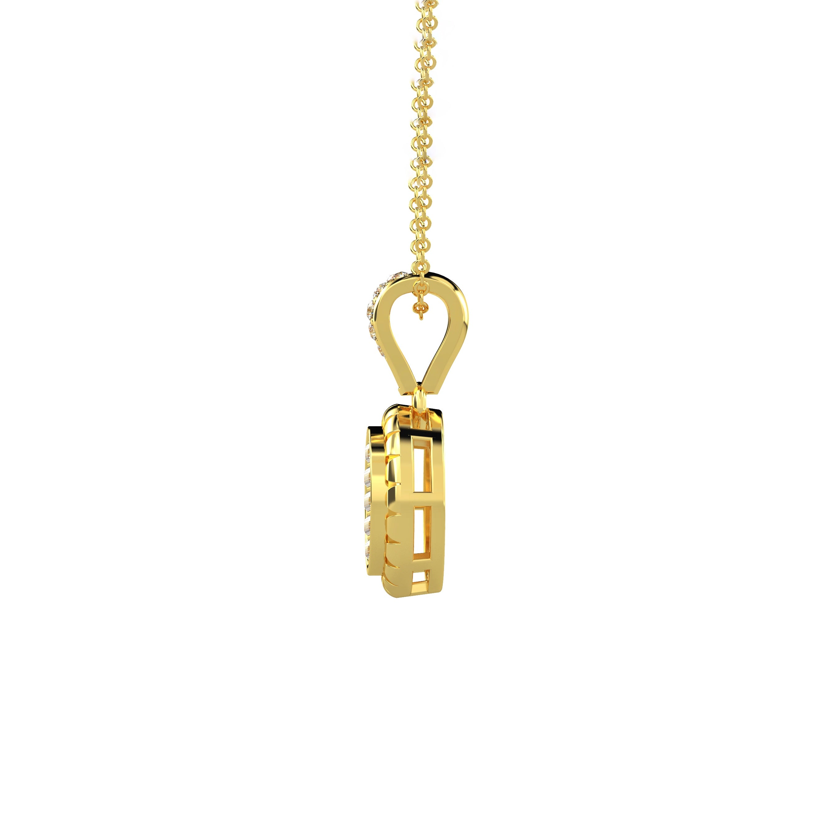 Sunburst Diamond Pendant